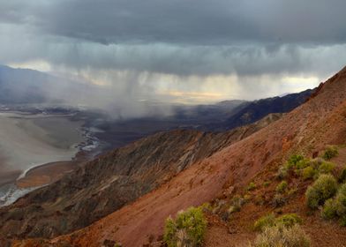 Rain in the Death valley