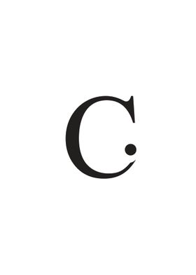 Alphabet letter C