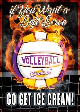 Serve Vball Purple Gold