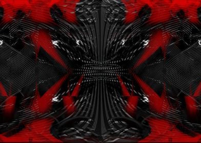 Alien Dream Red Black Net