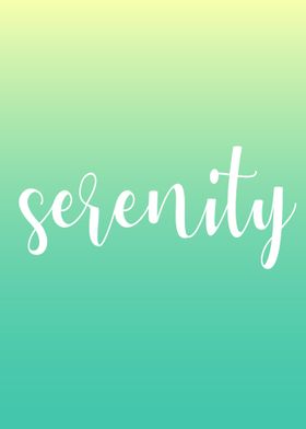 Serenity motivational quot