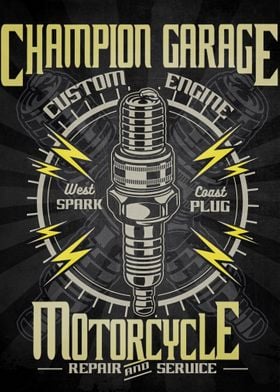 Garage Motorcycle Mechanic