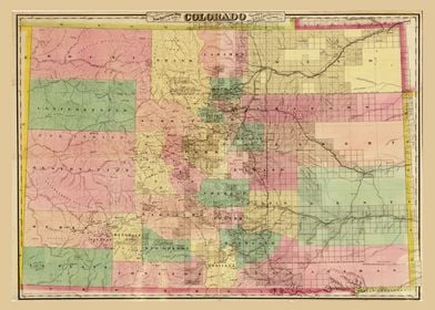 Colorado Map 1878