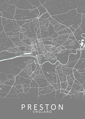 Preston England City Map