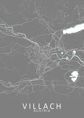Villach Austria City Map