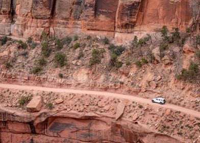 Jeep Driving Near the Edge