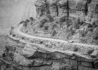 Jeep Driving Near the Edge