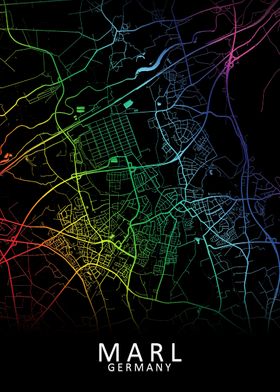 Marl Germany City Map