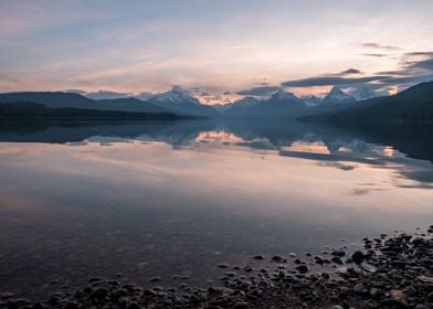 Sunrise at McDonald Lake i