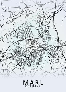 Marl Germany City Map