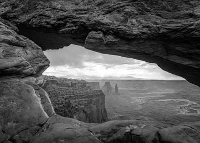  Mesa Arch on a Stormy Day