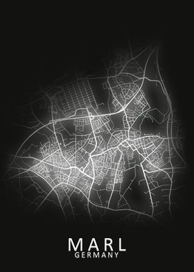 Marl Germany City Map
