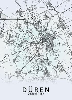 Duren Germany City Map