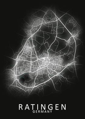 Ratingen Germany City Map