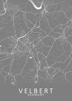 Velbert Germany City Map