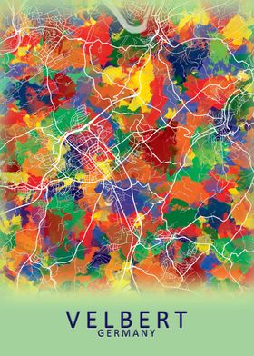 Velbert Germany City Map