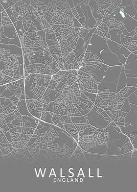 Walsall England City Map