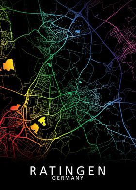 Ratingen Germany City Map