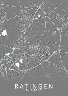 Ratingen Germany City Map