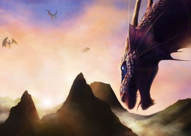 Sunset Dragons
