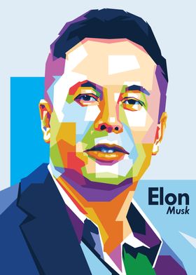 Elon Musk in Modern Popart