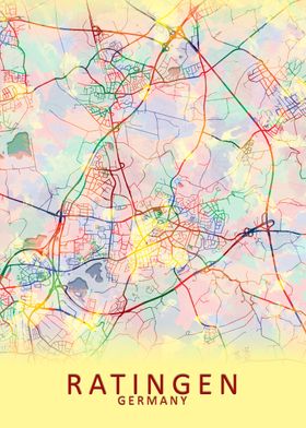 Ratingen Germany City Map
