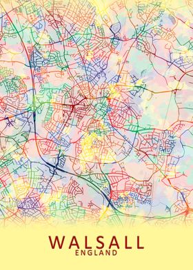 Walsall England City Map