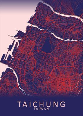 Taichung Taiwan City Map