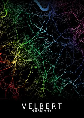 Velbert Germany City Map