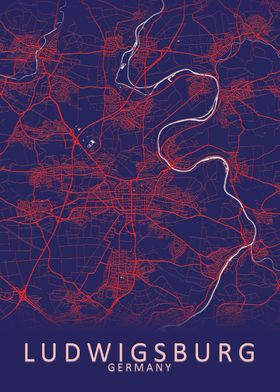 Ludwigsburg Germany Map