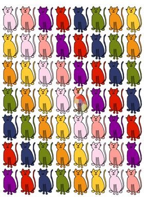 Rainbow of Cats