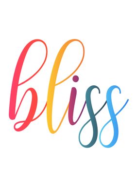 Bliss Lettering Hand Drawn