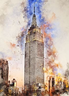 New York in Watercolor 2