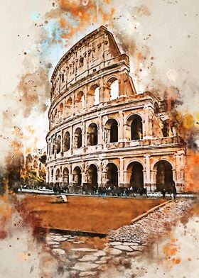 Rome in Watercolor