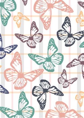 Soft colored Butterflies