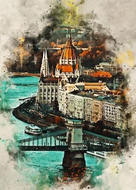 Budapest in Watercolor