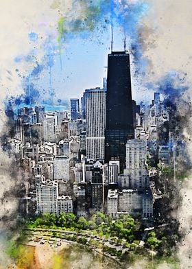 Chicago in Watercolor