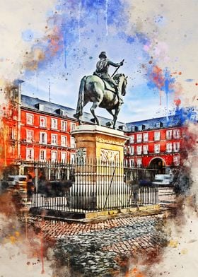 Madrid in Watercolor