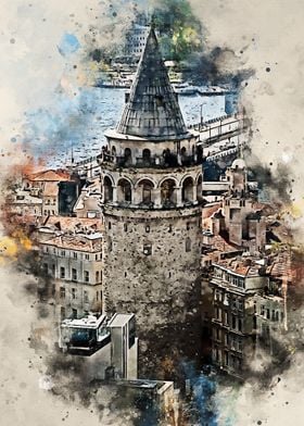 Istanbul in Watercolor