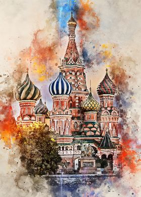 Moscow in Watercolor