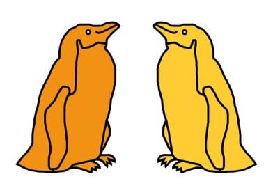 Gold and Yellow Penguins