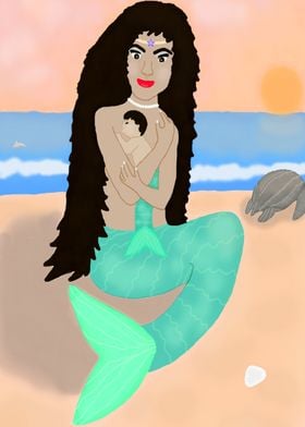 Mama Mermaid Goddess