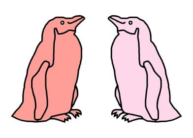 Rose and Pink Penguins