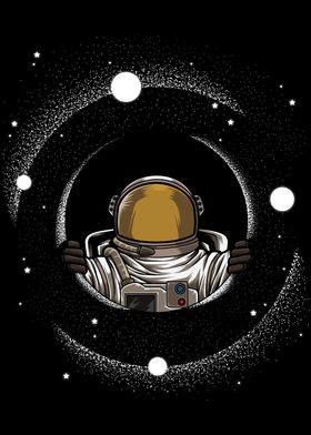 Astronaut Black Hole Look