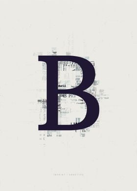 Imprint Letter B