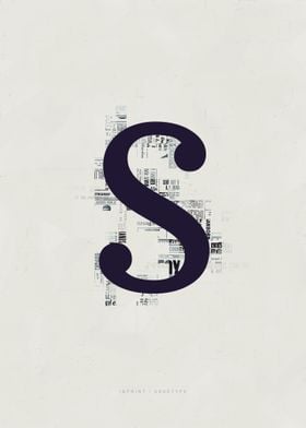 Imprint Letter S