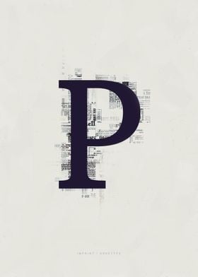 Imprint Letter P