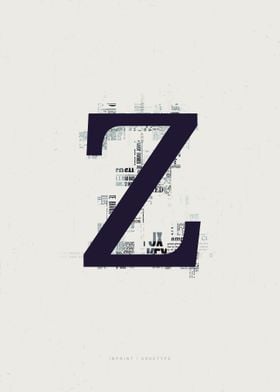 Imprint Letter Z