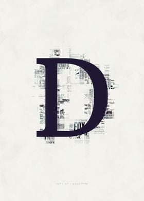 Imprint Letter D
