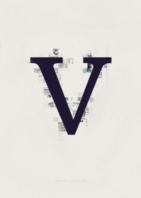 Imprint Letter V